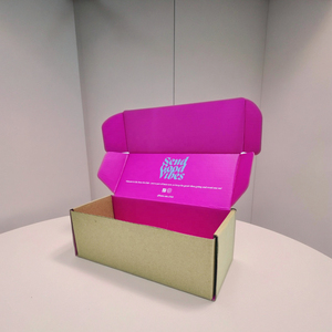 Chấp Nhận Tùy Chỉnh 4 Màu In Mỹ Phẩm Quần Áo Vận Chuyển Giày Giấy Các Tông Sóng Gửi Thư Bao Bì Bưu Phẩm Hộp - Product Image 1