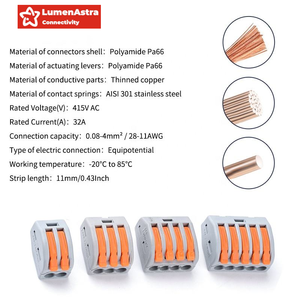 ขั้วต่อสายไฟแบบกด 2 ขั้ว 221-412 สำหรับการต่อสายไฟ 4 มม.² ขั้วต่อแท้จากเยอรมัน แบบ Wago - Product Image 4