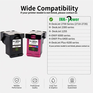 Cartouche d'<span class=keywords><strong>Encre</strong></span> Reconditionnée 305 XL 305XL Couleur Noir pour <span class=keywords><strong>Imprimante</strong></span> HP305 HP305XL <span class=keywords><strong>HP</strong></span> <span class=keywords><strong>DeskJet</strong></span> Plus 2300 <span class=keywords><strong>2710</strong></span> 2700 4110 2320 4110e - Product Image 3