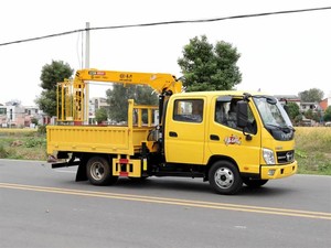 Mini-camion Foton à double cabine pour 2+3 passagers, moteur diesel, grue de 3 tonnes ou 5 tonnes, à vendre - Product Image 5