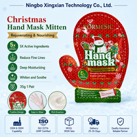 Set Hadiah Natal Masker Tangan Masker Kaki Melembapkan Menghidrasi Grosir Logo Kustom OEM ODM Label Pribadi Pasokan Massal