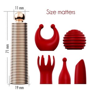 5-Đầu Thay Thế AV Wand Massager Vibrator G-Spot Clit Kích Thích Masturbator Nữ Son Môi Mini Bullet Vibrator Cho Phụ Nữ - Product Image 6