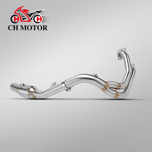 Pot d'échappement Slip-On pour moto Kove 800X Adventure RALLY Pro 2023 2024, tube de liaison avant compatible avec silencieux d'origine - Product Image 1