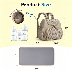 Sac à dos à langer élégant en polyester avec matelas à langer et sangles <span class=keywords><strong>de</strong></span> poussette, sac <span class=keywords><strong>de</strong></span> maternité <span class=keywords><strong>de</strong></span> voyage, vente en gros, directement <span class=keywords><strong>de</strong></span> l'usine - Product Image 2