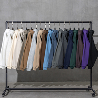 Sudaderas con Capucha de Gran Tamaño y Peso Pesado con Estampado Puff, Efecto Desgastado por el Sol, 345 g/m², Conjuntos Deportivos para Hombre, Sudaderas Personalizadas para Hombre