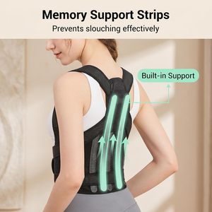 Ceinture de soutien lombaire sans couture avec 4 plaques de maintien pour correction de posture homme - Product Image 4