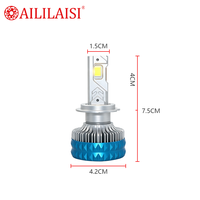 Ampoule de phare de voiture H7 Bi LED haute puissance, phare super lumineux avec conception de refroidissement efficace, longue durée de vie, installation facile, plug and play