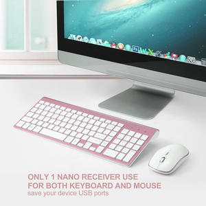 2.4G Wireless Keyboard and <b>Mouse</b> Set Silent Keyboard Wireless Keyboard and <b>Mouse</b> Combo for Laptop Desktop - Product Image 2