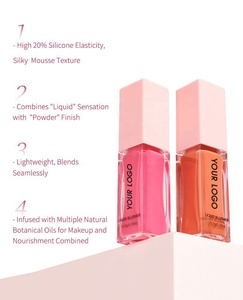 Colorete líquido personalizado Carol Rosy, mezcla mate sin parabenos, tinte rosa, crema de embalaje, aerógrafo antiadherente, rubor, maquillaje facial - Product Image 2