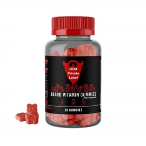 Gummies pour la croissance de la barbe pour hommes, biotine, gummies pour la <span class=keywords><strong>repousse</strong></span> des <span class=keywords><strong>cheveux</strong></span> et des ongles, vitamines véganes en forme de gummies pour adultes, <span class=keywords><strong>complément</strong></span> <span class=keywords><strong>alimentaire</strong></span> pour la croissance de la barbe et la santé de la peau - Product Image 1