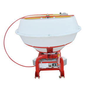 La Chine agriculture 3 points tracteur PTO conduit herbe <span class=keywords><strong>semoir</strong></span> vitesse ajuster PE plastique trémie engrais épandeur - Product Image 1