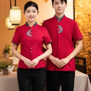 Treasures Fill the Home <span class=keywords><strong>Nuevo</strong></span> diseño Diseño Camarero y <span class=keywords><strong>restaurante</strong></span> Diseños de <span class=keywords><strong>restaurante</strong></span> <span class=keywords><strong>chino</strong></span> Uniforme de hotel para mujeres del personal - Product Image 2
