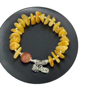 สร้อยข้อมือเงินแท้ S925 ประดับอำพัน พร้อมจี้แมวนำโชค สำหรับทุกเพศ ใส่ได้ทุกวัน เครื่องประดับคุณภาพดี - Product Image 5