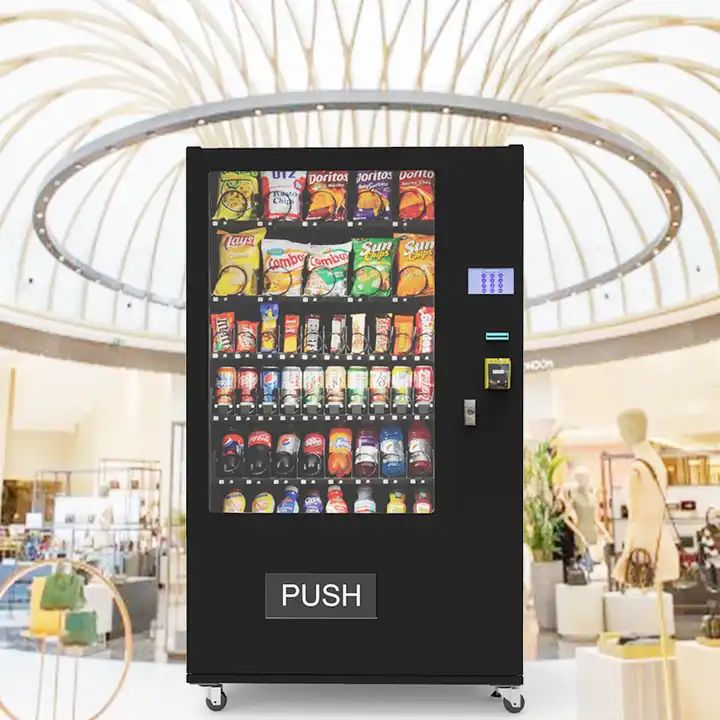 Self-service automática Touch Screen vending machine máquina de venda automática combinada para alimentos e bebidas