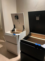 Table de chevet moderne avec compartiment secret et tiroir dissimulé, fabrication directe en usine ISO9001, avec serrure RFID