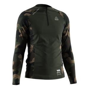 Hauts à fermeture éclair 1/4 camouflage, tissu chaud et anti-transpiration, coupe ergonomique pour une mobilité maximale, parfaits pour l'entraînement quotidien - Product Image 5