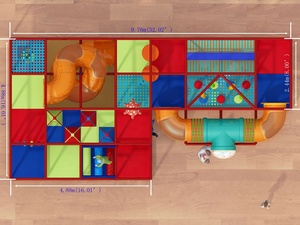 2024 GlideGalore Circus <span class=keywords><strong>Labyrinth</strong></span> Zoo aire de jeux intérieure sur le thème avec de petits labyrinthes commercialement personnalisés pour les enfants - Product Image 5