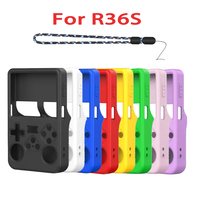 Untuk Konsol Game R36S, Casing Pelindung Silikon Anti Guncangan, Sarung Pelindung Anti Gores, Aksesoris Game