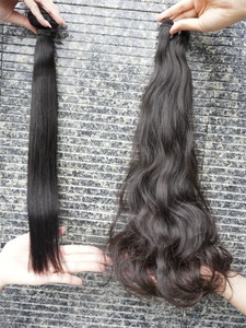 Fasci di Capelli Umani Grezzi Ondulati Birmani a Doppia Trama, Colore Naturale Non Trattato, Ingrosso Indiano per Tessitura - Product Image 4