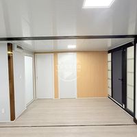 Vente directe usine – Maison conteneur préfabriquée extensible à trois chambres en acier, panneaux sandwich, bureau moderne de luxe