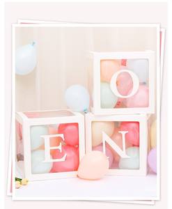 Celebridad colorido transparente Baby Shower globo caja personalizada <span class=keywords><strong>bautizo</strong></span> cumpleaños fiesta boda decoración <span class=keywords><strong>regalo</strong></span> Idea - Product Image 1