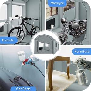 كشك طلاء محمول من قماش أكسفورد قابل للنفخ لمحطة عمل بخاخ للعمل الخارجي - Product Image 5