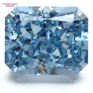 8A chất lượng tuyệt vời cắt mỹ <span class=keywords><strong>Cubic</strong></span> <span class=keywords><strong>Zirconia</strong></span> màu xanh màu 10x12mm rạng rỡ nghiền nát Iced cắt rời đá quý CZ Stones - Product Image 2