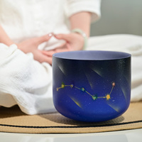 Bol chantant en quartz Jinfang 432HZ/440HZ, bol chantant en cristal de 6 à 14 pouces pour bain sonore