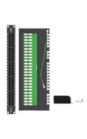 Panel Patch telepon pemasangan rak 50-Port 2U | Kabel telekomunikasi Universal untuk pusat Data & Jaringan Perusahaan