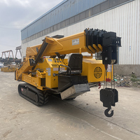 Grue araignée à carburant diesel CE EPA EURO 5 Grue de levage portable Machine à construire 3 tonnes sur chenilles 2t 3 t 5t 8t Mini grue araignée