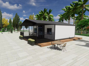 Casa Prefabbricata in Stile Cinese Moderno con Struttura in Acciaio, Pannelli Sandwich Impermeabili, Casa Pieghevole Compatta per Uso in Ville e Ospedali - Product Image 3