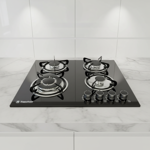 Table de cuisson encastrable 4 brûleurs <span class=keywords><strong>en</strong></span> verre trempé, <span class=keywords><strong>cuisinière</strong></span> à gaz 4 feux, appareil de cuisine <span class=keywords><strong>en</strong></span> promotion - Product Image 1