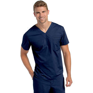 Beau costume de gommage d'hôpital traditionnel pour hommes tissé en coton de polyester Design confortable et élégant pour les patients et le personnel - Product Image 3