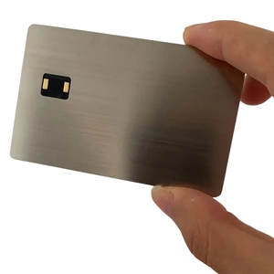 Nuevo producto Combi sin contacto Interfaz dual Prepago Emv Chip Pago Tarjeta de crédito de metal en blanco - Product Image 2