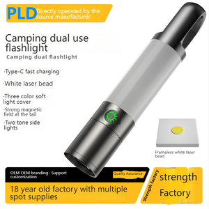 Biểu tượng tùy chỉnh USB sạc <span class=keywords><strong>LED</strong></span> Torch Keychain ánh sáng kính thiên văn <span class=keywords><strong>zoom</strong></span> đèn pin cho sử dụng chiến thuật và ánh sáng làm việc linh hoạt - Product Image 2