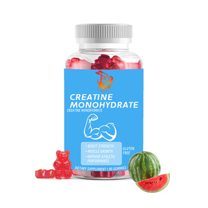 Gomitas de Creatina Monohidrato Premium Personalizadas para Aumentar la Fuerza, Gomitas para el Crecimiento Muscular, Comer Antes y Después del Ejercicio - Product Image 1
