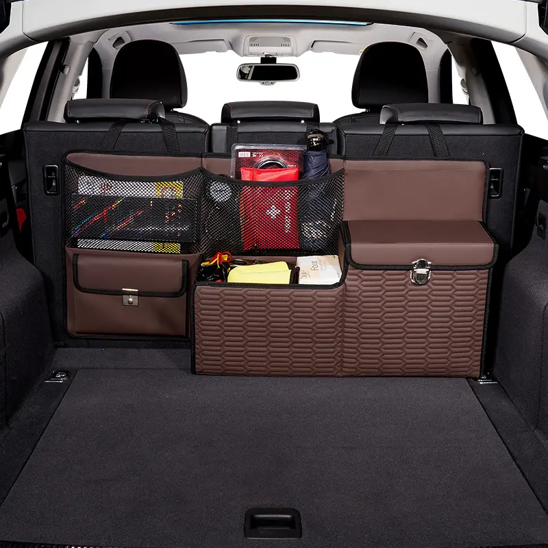 Распродажа, оптовая продажа, высококачественный складной компактный безопасный ящик для хранения, органайзер для багажника для внедорожника автомобиля