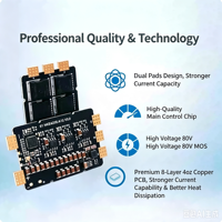 Contrôleur électronique de vitesse (ESC) HAKRC 4255 120A simple, 6-12S BLHeli32, PCB 8 couches, pour drone agricole à charge lourde