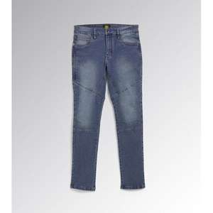 Diadora Pan Stone Paquete de 6 Jeans de Mezclilla Ligera Azul Coronel Azul Sombreado 33 con Cierre de Botón Estilo Caminata - Product Image 1