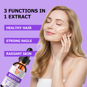Gotas Líquidas de Biotina al por Mayor OEM con Saw Palmetto y Colágeno de Pescado para Fortalecer Uñas y Cutículas, y Aumentar la Energía - Product Image 5