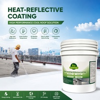 Peinture solaire réfléchissante imperméable et résistante au soleil, revêtement isolant thermique, peinture réfléchissante solaire pour toiture en acier métallique