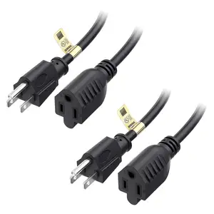 16/3 Outdoor Heavy-duty Extension Cable 15 Feet NEMA 5-15P To 5-15R For Industrial Equipment With A Cable Length Of 5m