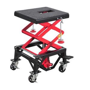 Table élévatrice de <span class=keywords><strong>voiture</strong></span> hydraulique Capacité de 300 lb Élévateur à ciseaux de <span class=keywords><strong>moto</strong></span> <span class=keywords><strong>avec</strong></span> pont large - Product Image 1