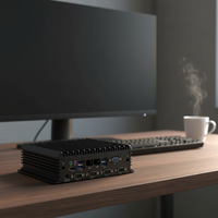 PC industriel embarqué, lecteur de périphériques, HW Linux, DDR4, M.2, 64 Go de RAM, J1900, RS232, VGA, en stock
