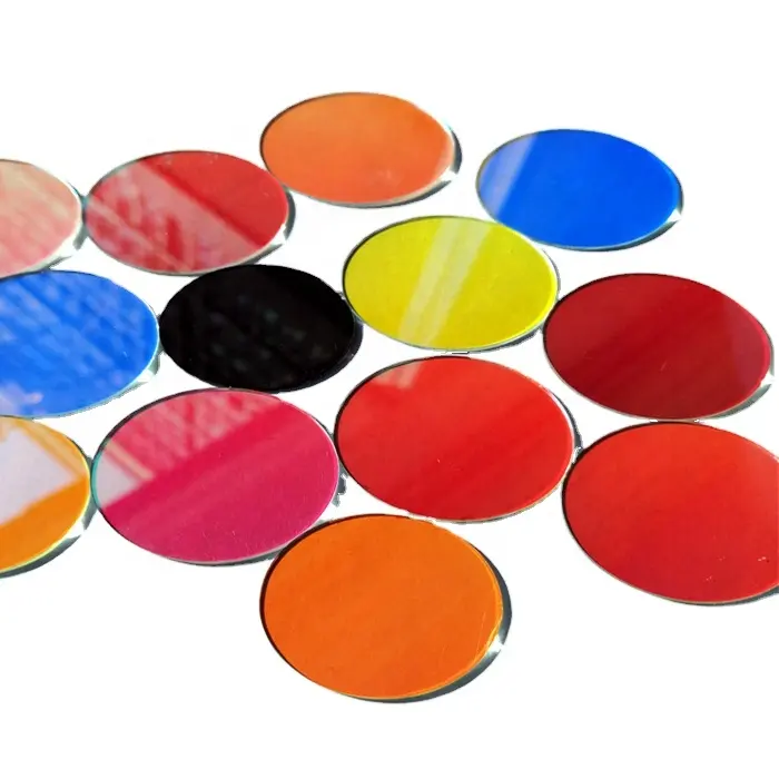 0.2mm 0.3mm 0.4mm 0.5mm 0.7mm 1.0mm thickness Heat resistant dichroic glass color filter