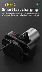 Lampe frontale LED à base G9, étanche, rechargeable, faisceau réglable, indice de protection IP65, portable, en alliage d'aluminium et plastique, pour le camping et la randonnée en extérieur - Product Image 4