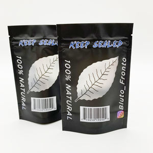 Brand New Custom Matte 28 Gram Cali Handle Gusseted Plastic Resealable Mylar Bags With Hanging Hole Soft Touch Mylar Bags - Product Image 3