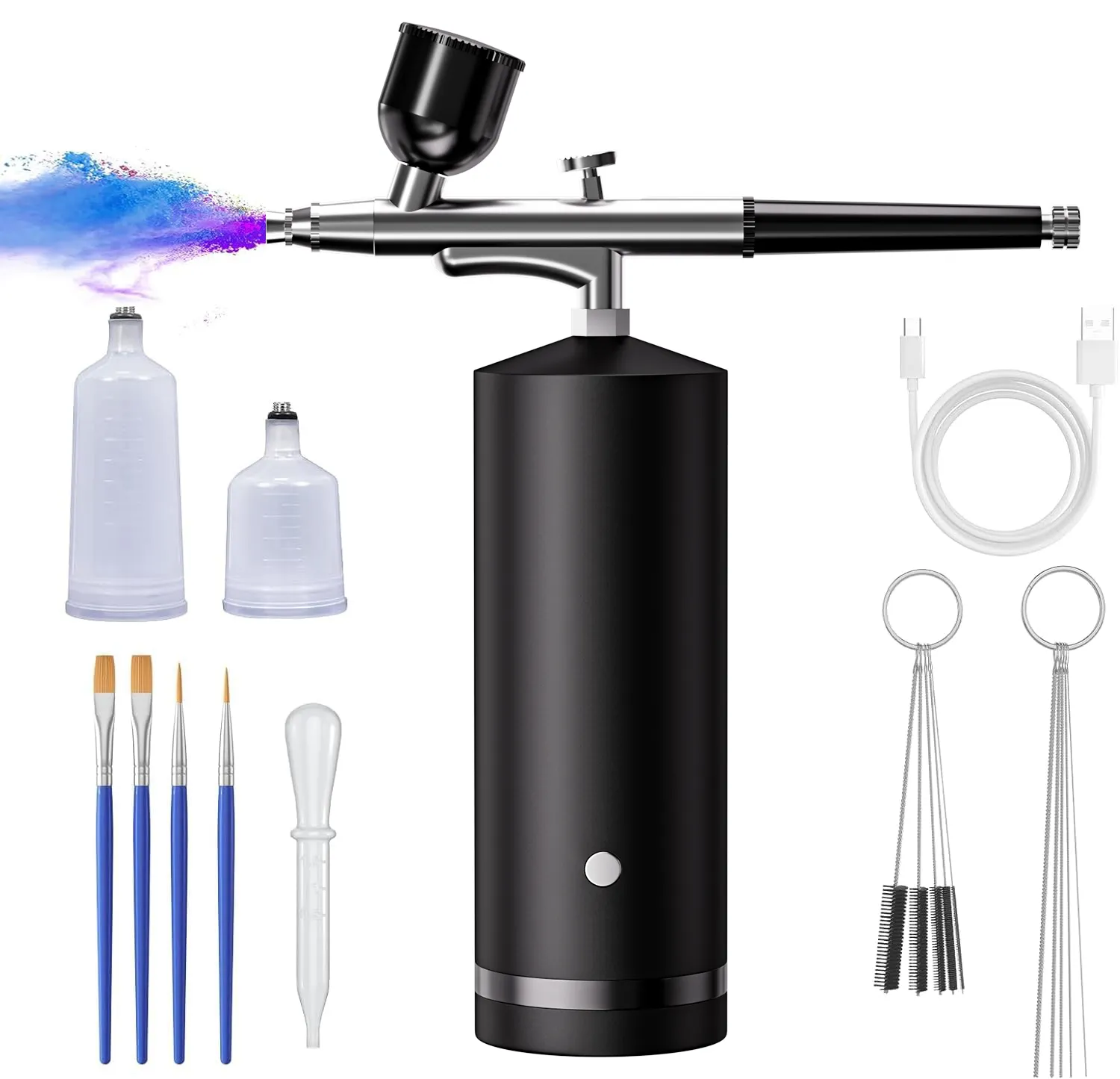 Draagbare Usb Oplaadbare Airbrush Machine Kapper Spuitpistool Airbrush Make-Up Machine Accesorios Para Barberia