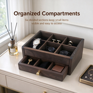 Caja <span class=keywords><strong>de</strong></span> <span class=keywords><strong>Madera</strong></span> con Tapa <span class=keywords><strong>de</strong></span> Cierre Seguro y Diseño Decorativo Tallado, Tamaño, Color y Logotipo Personalizables, OEM Disponible - Product Image 3