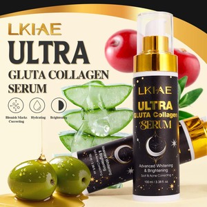 Sérum éclaircissant naturel <span class=keywords><strong>anti</strong></span>-taches pour la peau, élimine la pigmentation, avec collagène, vitamine Gluta pour peaux noires - Product Image 2